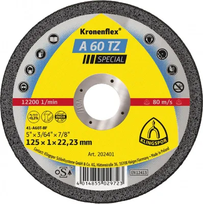 Immagine prodotto di Disco Piatto A60Tz T1A 115*1.0*22 202400
