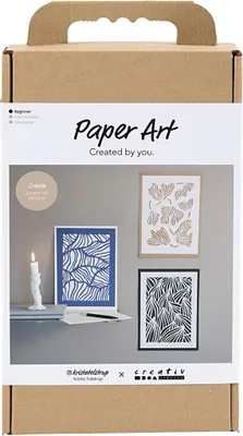 Produktbild von Creativ Company Papierkunst Bastelset - Papierschnitt - Mehrfarbig - DIY Kunst