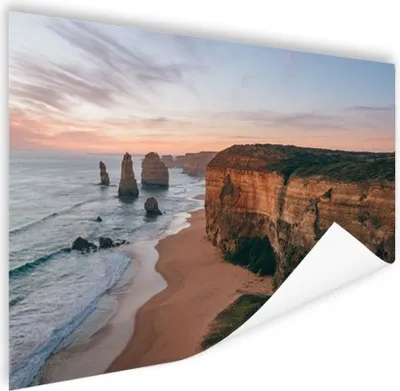 Produktbild von MuchoWow® Poster Strand - Sand - Meer - Stein 90x60 cm - Schlafzimmer
