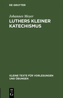 Produktbild von Luthers kleiner Katechismus