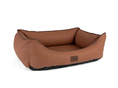 Produktbild von TrendPet Runa Kunstlederbett braun (80x60x25cm)