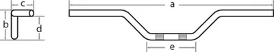Obrázok produktu pre Riadidlá FEHLING - Superbike, šírka 810 mm, 1 palec, čierne