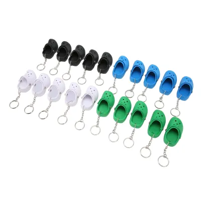 Produktbild von Pantoffel-Schlüsselanhänger,Pantoffel-Schlüsselanhänger,Kleine Schuhe-Schlüsselanhänger,Strand-Loch-Schuhe-Schlüsselanhänger,Loch-Sandalen-Schlüsselanhänger,Mini-Schuh-Schlüsselanhänger