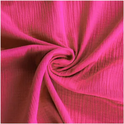 50x130cm Musselin Stoff uni Oeko-Tex zertifiziert Meterware Mulltuch pink