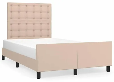 Obrázok produktu pre vidaXL Rám postele bez matraca cappuccino-hnedý 120x190cm Imitácia kože