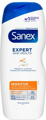 Image de Sanex - Gel douche - Dermo Sensitive - Pour peaux sensibles - 600 ml - 1 pièce