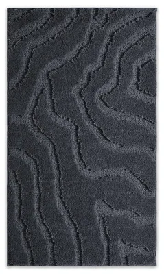 Produktbild von Rutschfeste, waschbare Badematte, 120 x 70 cm, Vulkangrau, mit TPR-Rückseite, weicher Mikrofaser und zeitlosem Design.