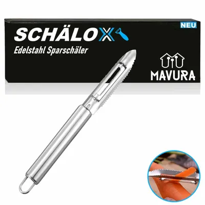 Produktbild von SCHÄLOX Edelstahl Sparschäler Gemüse Kartoffel Spargel Fischschuppen Schäler