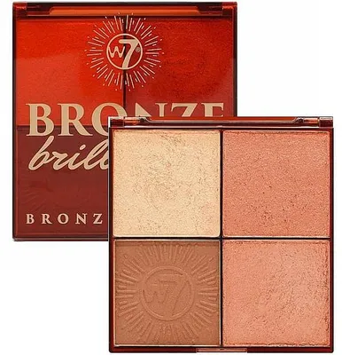 Zdjęcie produktu dla W7 Bronze Brilliance - paleta brązów i blasku (średni/ciemny, "Bronze Brilliance")