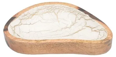 Immagine prodotto di Only Natural – Ciotola in legno – Bianco – 25 x 14 cm
