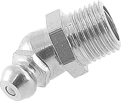 Image de Graisseur M10x0,9 Inox Mâle Filetage Coudé 135° Raccord Vis