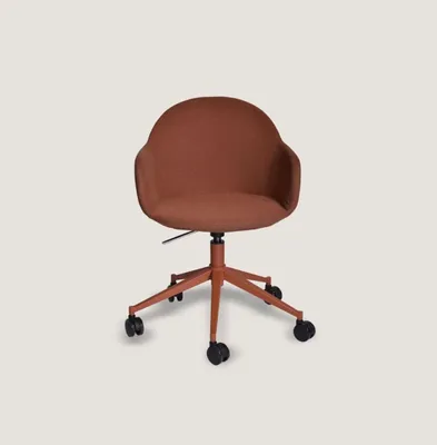 Produktbild von Brauner Bürostuhl Luxus Chefsessel Ledermöbel Drehbarer Stuhl Möbel Neu