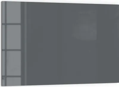 Produktbild von DEQORI Küchenrückwand Glas 60x40 cm 'Dunkelgrau' Spritzschutz Bad Rückwand Küche