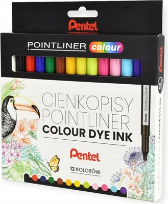 Obrázek produktu pro Jemné fixy Pointliner různé barvy 12 ks.