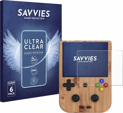 Produktbild von 6x Für Anbernic RG405V Schutzfolie Savvies Displayschutz Display Schutz Folie Klar Transparent