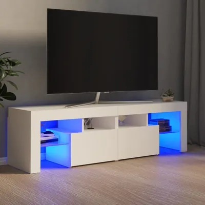 Obrázek produktu pro Maison Exclusive – TV skříňka s LED osvětlením, bílá, 140 x 36,5 x 40 cm