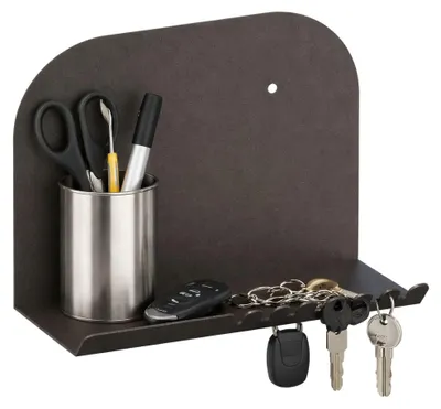 Produktbild von Ugento - Regalbrett, 28x12x23h cm Schwarz, ein Fach