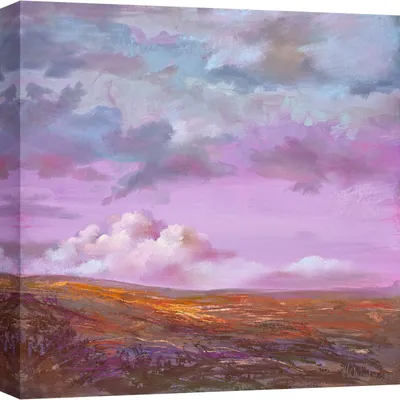 Immagine prodotto di Quadro su tela - Nel Whatmore - Tramonto sul paesaggio - 40x40 cm