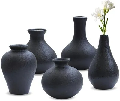 Zdjęcie produktu dla Zestaw 5 ceramicznych wazonów