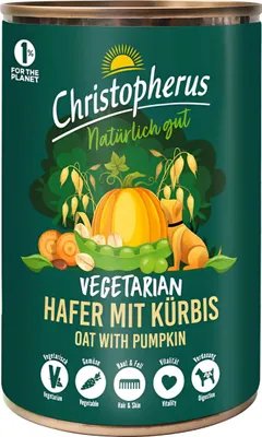 Produktbild von Christopherus Vegetarian Hafer mit Kürbis 400 g - 6 Stück