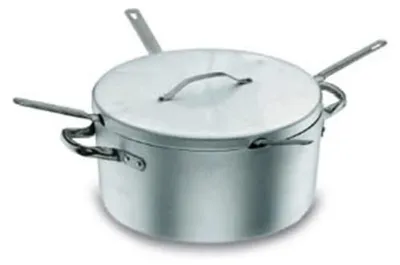 Alu-Pfanne mit Deckel, 36 cm, glänzend, für alle Herdarten