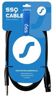 Produktbild von SSQ Cable XZJM1 - Mono-Klinkenstecker auf XLR-Buchse, 1 Meter