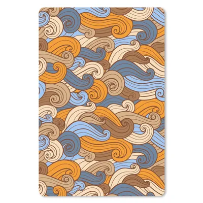Produktbild von MuchoWow® Mauspad Mousepad Vintage - Japanisch - Muster 40x60 cm - Mousepads - Maus Mat - Pad - Mausunterlage - Schreibtisch Accesoire