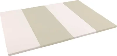 Image de Matelas de gymnastique Satellite 4 pièces 200x100x4 cm Blanc et beige