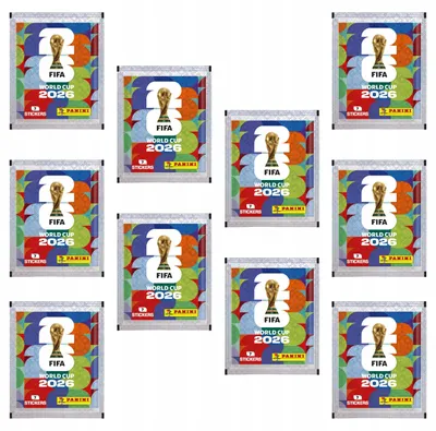 Produktbild von FIFA WORLD CUP 2026 Stickers – 10 packets, 70 WORLD CUP STICKERS