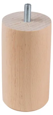 Obrázek produktu pro Nábytková noha Ø 55x100 mm, buk lak