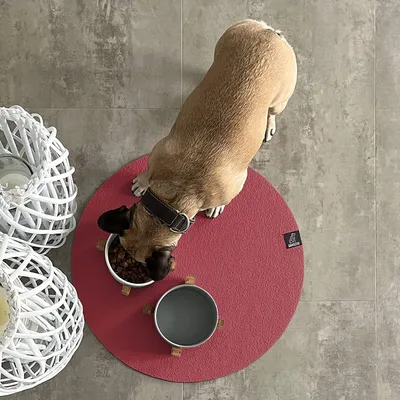 Produktbild von SANOZOO® - Napfunterlage, Öko-Tex, Rund 120 cm Rot