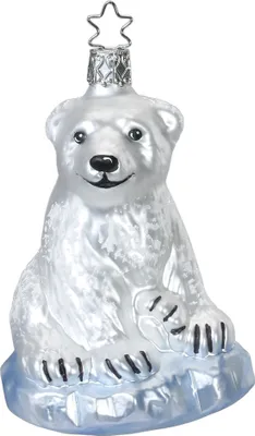 Produktbild von INGE-GLAS® Weihnachts-Hänger Mama Eisbär | IG-10137S015 | 4022257861155