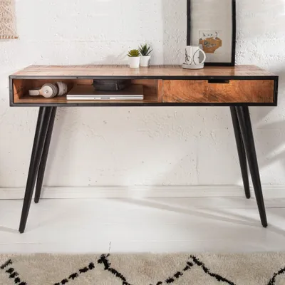 Produktbild von riess-ambiente Industrial Konsolentisch INDUSTRIAL 120cm Mango mit schwarzen Beinen Konsole Kommode Schreibtisch Anrichte