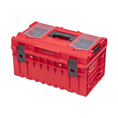 Produktbild von Qbrick System ONE 350 2.0 Profi RED ULTRA HD Custom Werkzeugkoffer modularer Organizer 585 x 385 x 320 mm 38 l stapelbar IP66