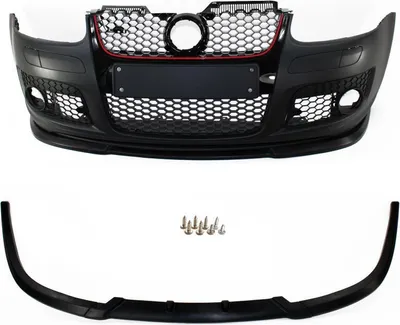 Produktbild von Frontspoiler Lippe schwarz Ansatzlippe Spoiler Schwert für Stoßstange VW Golf 4