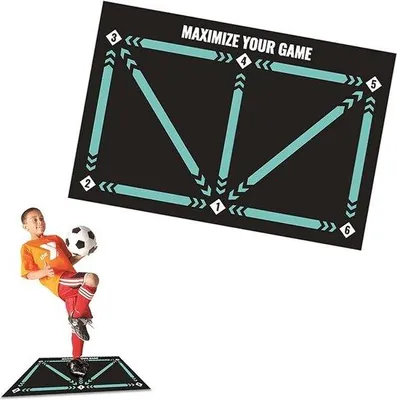 Produktbild von Famanu Trainingsmat Fußball - Antislip, Stabil, Kompakt - 60 x 90 cm