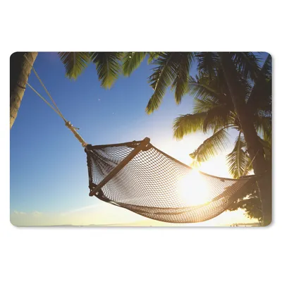 Produktbild von MuchoWow® Mauspad Mousepad Hängematte - Strand - Sonne 27x18 cm - Mousepads - Maus Mat - Pad - Mausunterlage - Büroartikel - Desk Matten