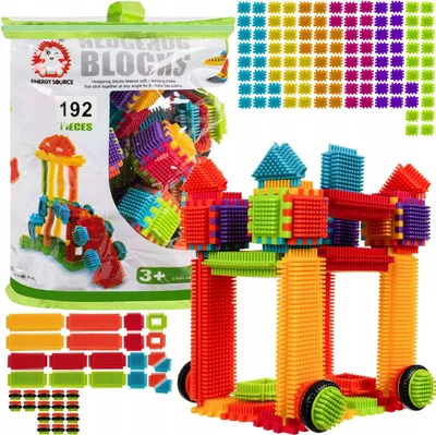 Zdjęcie produktu dla Kruzzel 20376 Kolorowy zestaw konstrukcyjny Klocki Jeż 192 szt