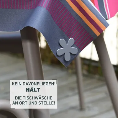 Produktbild von Tischtuchbeschwerer Blume, magnetisch - 4 Stück