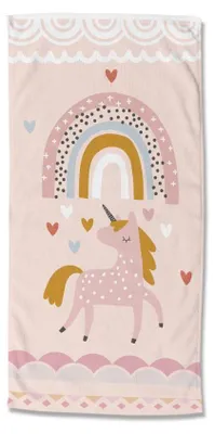 Productafbeelding van Good Morning Kinderstrandlaken "Unilove" - Multi - (75x150 cm) - 100% Polyester