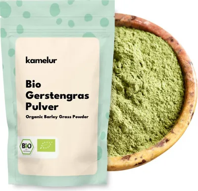 Image de Poudre d'herbe d'orge bio Kamelur® 500 g