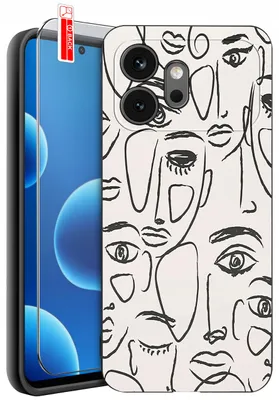 Immagine prodotto di Custodie per Honor 600 – Design | Custodia in silicone opaco + vetro temperato 9H