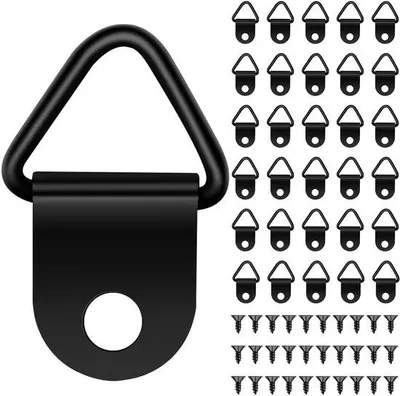Immagine prodotto di 30 ganci per foto, neri, per la casa e l'ufficio