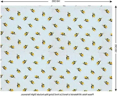 Produktbild von Blauer Hommelmotiv Stoff 14m für Nähen und Patchwork