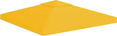 Produktbild von "2026 Promotion" Pavillon-Dachplane mit Kaminabzug 310 g/m² 3x3 m Gelb - Pavillon Dächer und -Seitenteile CC5685