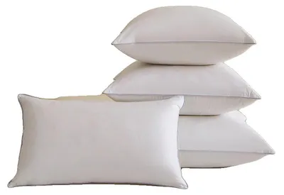 Zdjęcie produktu dla Komplet poszewek na poduszki, 100% bawełna, wypełnienie z pierza gęsiego, 4 sztuki, 50x50 cm