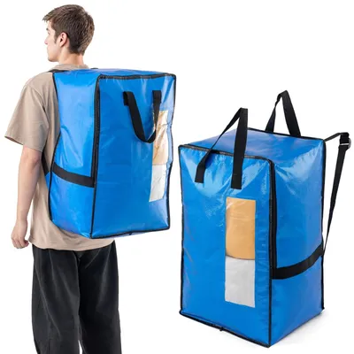 Imagen del producto de Bolsas de mudanza resistentes con asas y cremalleras (2 unidades)