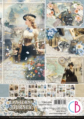 Produktbild von Papier-Set "Eastern Journey", 9 Blatt, A4