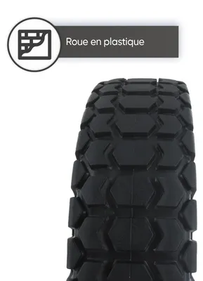 Immagine prodotto di Ruota in plastica GREENSTAR da 200 mm con boccole di riduzione da 8, 10, 12 e 12,7 mm