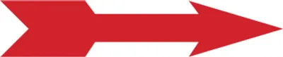 Produktbild von Dreifke® Richtungspfeil, Rot, Folie - 1 Bund = 100 Stk. | Folie selbstklebend...